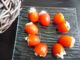 Tomates cerises farcies au fromage frais