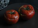 Tomates farcies aux oeufs et poulet au thermomix ou sans