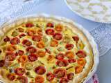 Quiche : tomate cerise / Cantal Entre-Deux