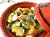 Tajine de courgettes et poulet