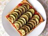 Tarte fine aux courgettes