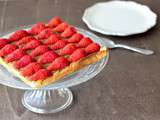 Tarte sablée fraise rhubarbe