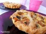 Tartelette aux légumes grillés et bacon (recette de feignante)