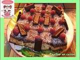 Brownie aux framboises