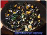 Moules de bouchot au Roquefort