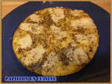 Omelette oignon, brie et herbes de Provence