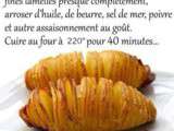 Pommes de terre en accordéon au four