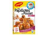 Poulet farçi rôti en papillote Ail et Oignon de chez maggi