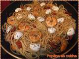 Spaghettis aux crevettes