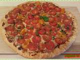 Tarte fine croustillante aux tomates cerise