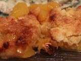 Crumble de nectarines au nougat