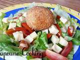 Salade d'oeuf mollet frit