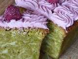 Cake marbré thé matcha et framboise {Battle Food #17}