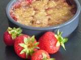 Crumble fraise rhubarbe