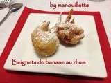 Beignets de banane au rhum