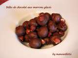 Billes de chocolat aux marrons glacés