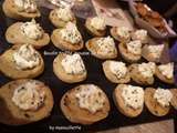 Boudin truffé, mousse de fromage