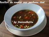 Bouillon de scampi aux parfums thaï