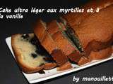 Cake ultra léger aux myrtilles et à la vanille