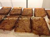 Charlotte aux poires sur pain perdu de pain d'épices