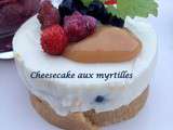 Cheesecake aux myrtilles