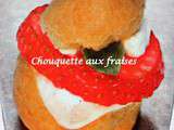 Chouquette aux fraises