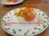 Clémentines farcies aux crevettes