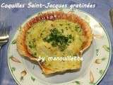 Coquilles Saint-Jacques gratinés