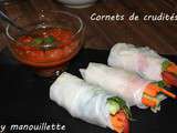 Cornets de crudités