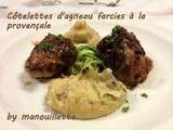 Côtelettes d'agneau farcies à la provençale