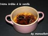 Crème brûlée à la vanille