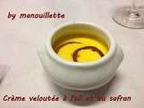 Crème veloutée à l'ail et au safran