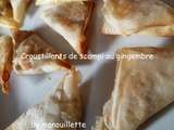 Croustillants de scampi au gingembre