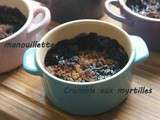 Crumble aux myrtilles