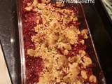 Crumble fraises rhubarbe