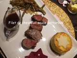 Filet de chevreuil sauce betterave