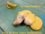 Filet de lotte sauce hollandaise