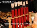 Fioles (vodka) fraise violette