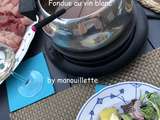 Fondue au vin blanc