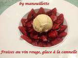 Fraises au vin rouge