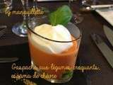 Gaspacho aux légumes croquants