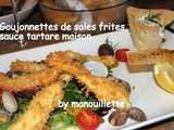 Goujonnettes de soles frites, sauce tartare maison