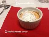 Gratin ananas-coco