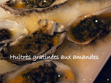 Huitres gratinées aux amandes