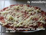 Lasagne végétarienne aux légumes du soleil