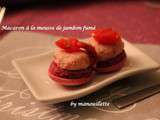 Macaron à la mousse de jambon fumé