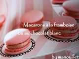 Macarons à la framboise / au chocolat blanc