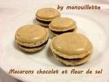 Macarons chocolat et fleur de sel