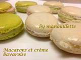 Macarons, garniture bavaroise