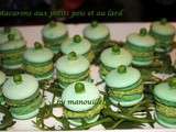 Macarons petits pois et lard